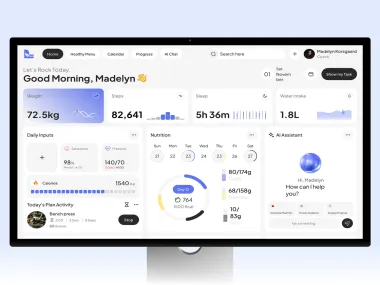 Fitness and wellness tracking dashboard